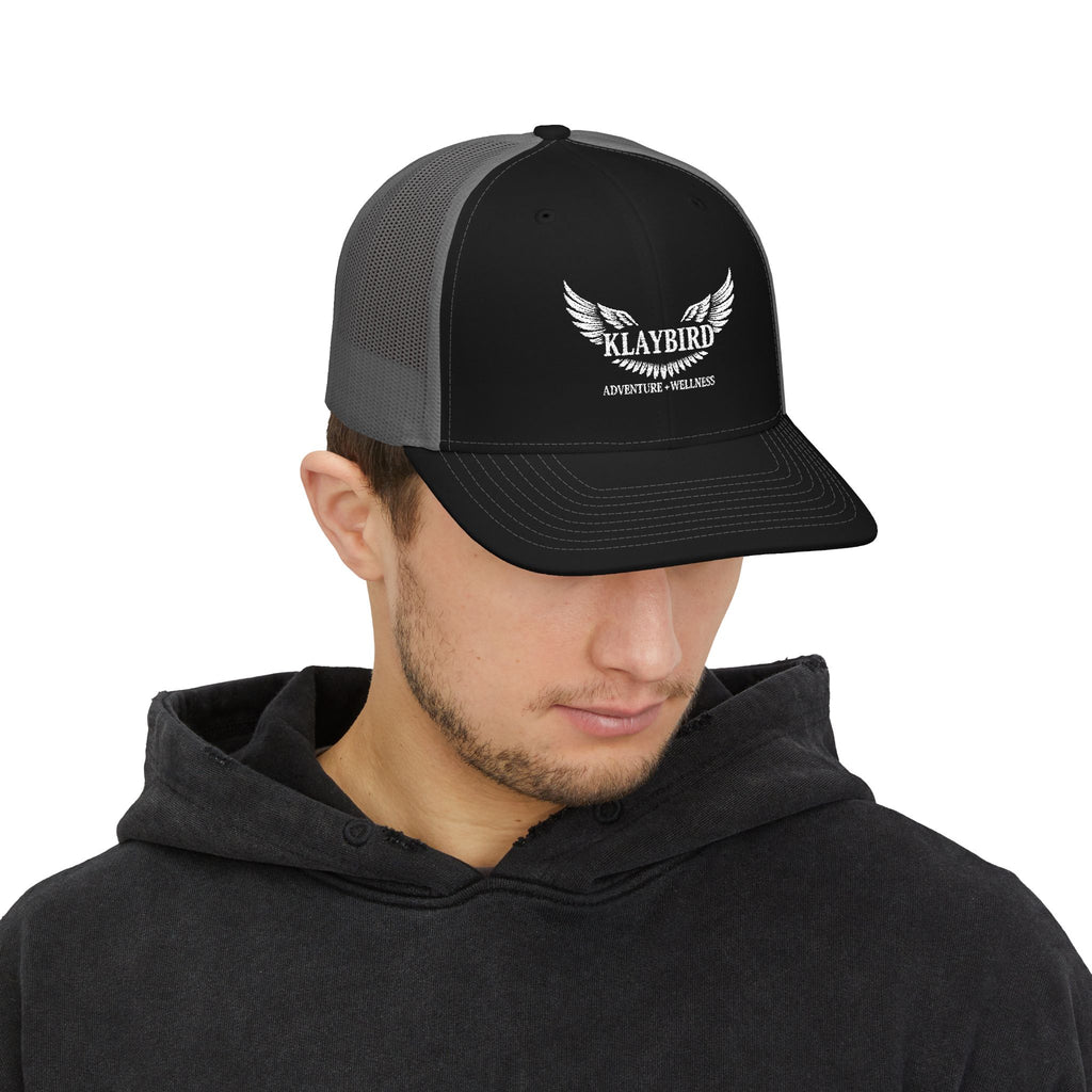 Snapback Trucker Cap, Embroidered Hat, Outdoor Gear, Stylish Cap for Men & Women, Great for Summer Adventures.