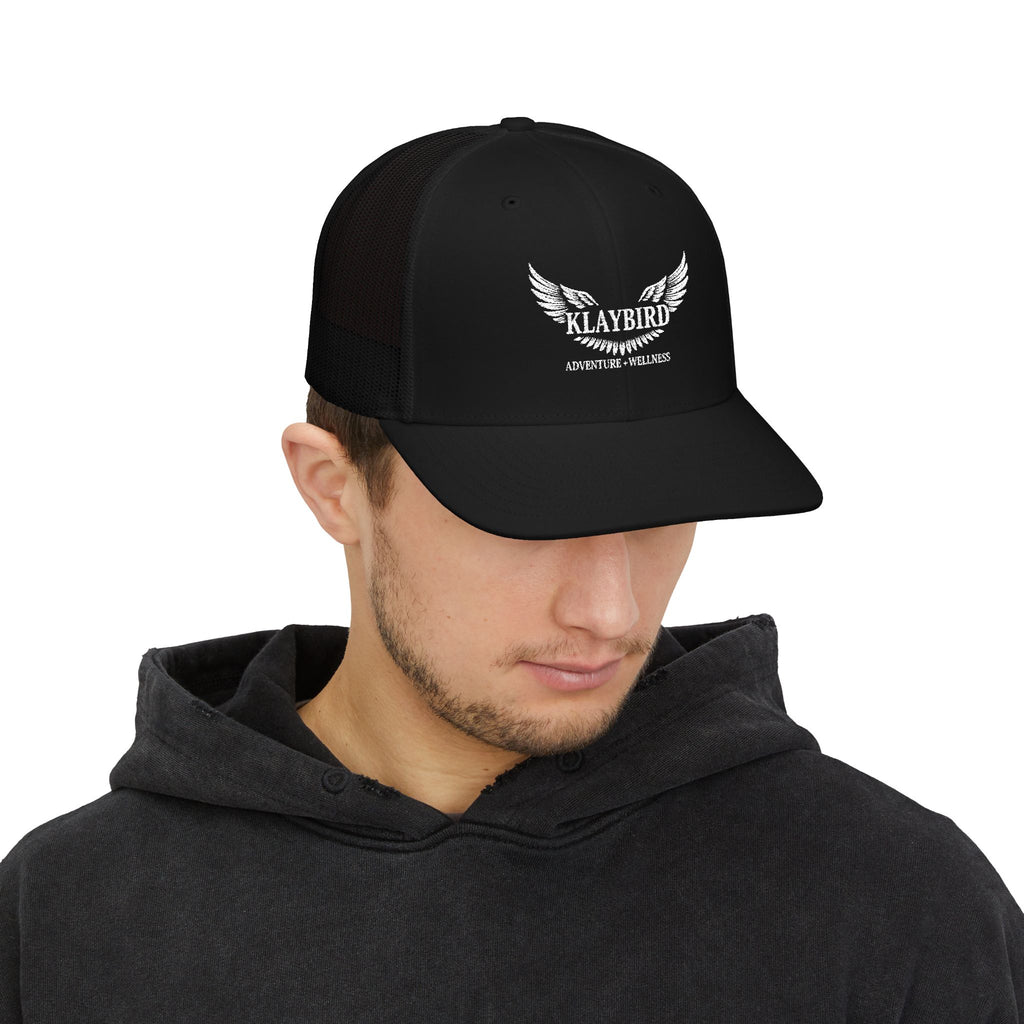 Snapback Trucker Cap, Embroidered Hat, Outdoor Gear, Stylish Cap for Men & Women, Great for Summer Adventures.