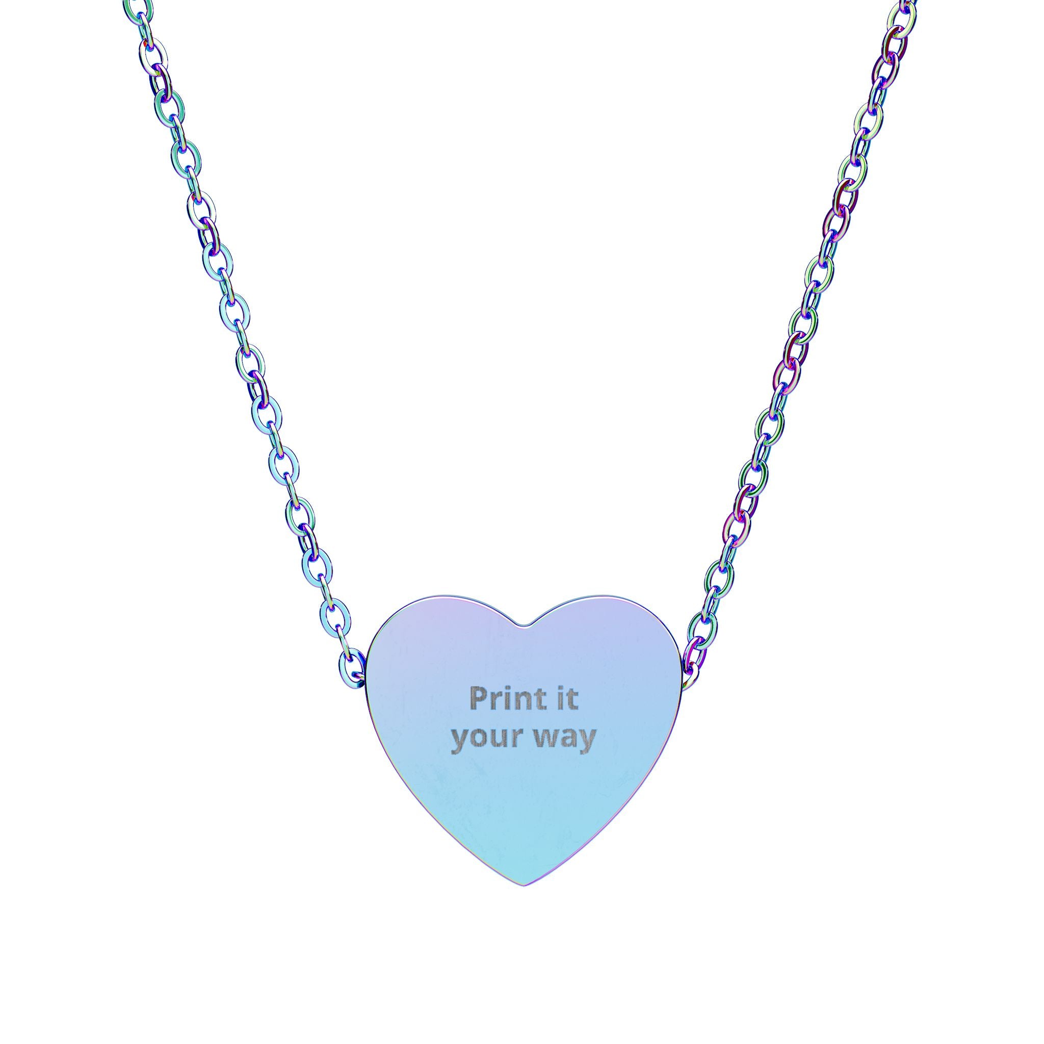 Engraved Heart Necklace – Personalized Pendant