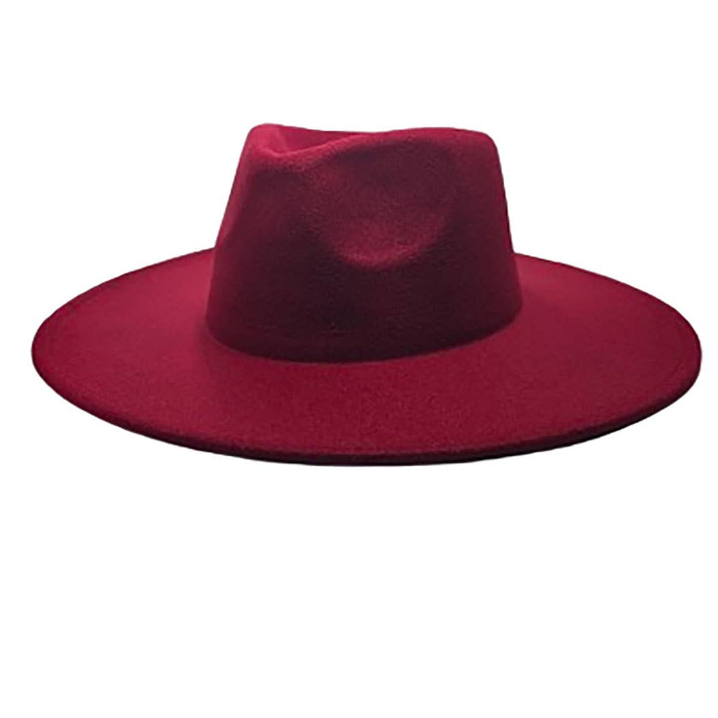 Felt Rancher Fedora Hat with Wide Brim