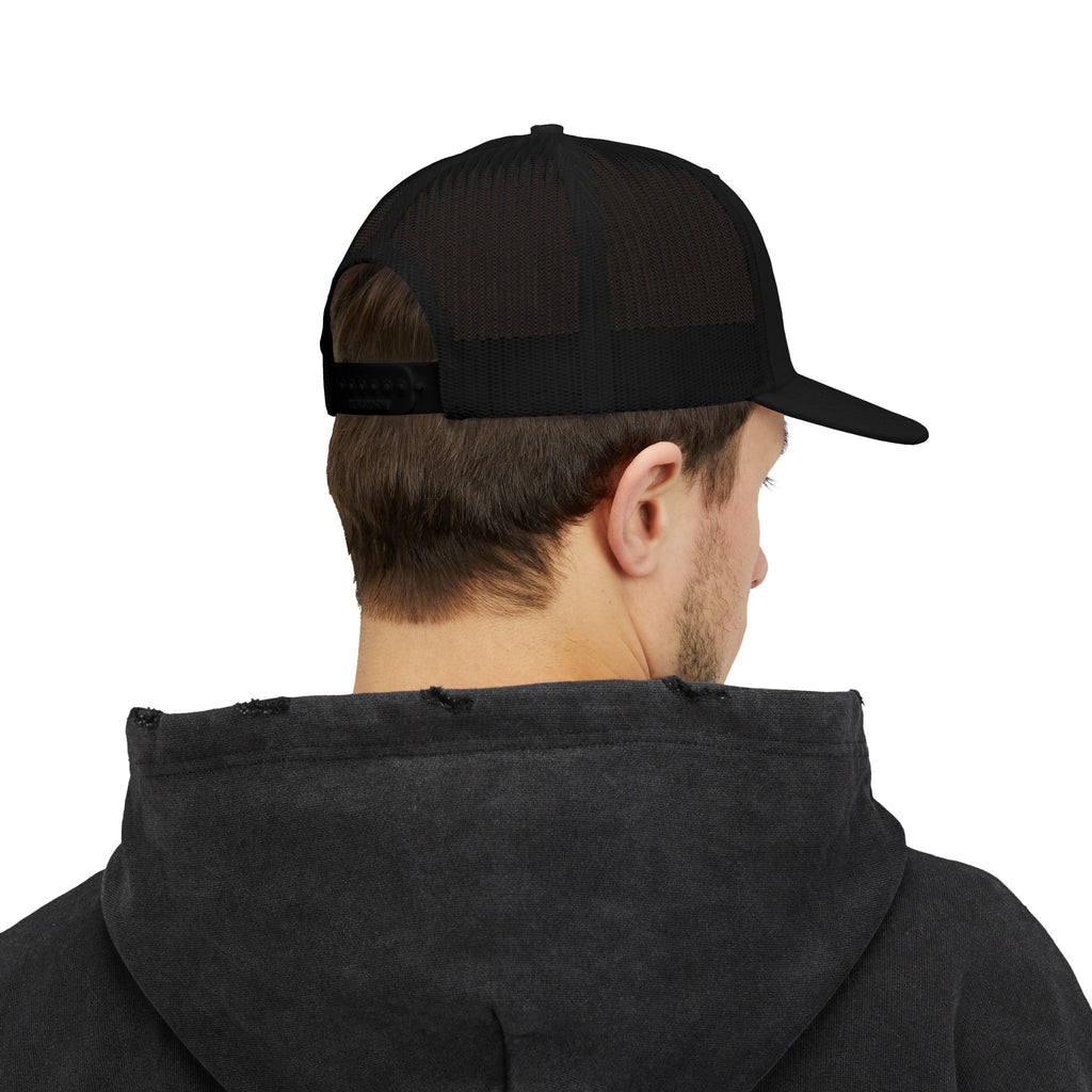 Snapback Trucker Cap, Embroidered Hat, Outdoor Gear, Stylish Cap for Men & Women, Great for Summer Adventures.