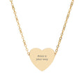 Engraved Heart Necklace – Personalized Pendant