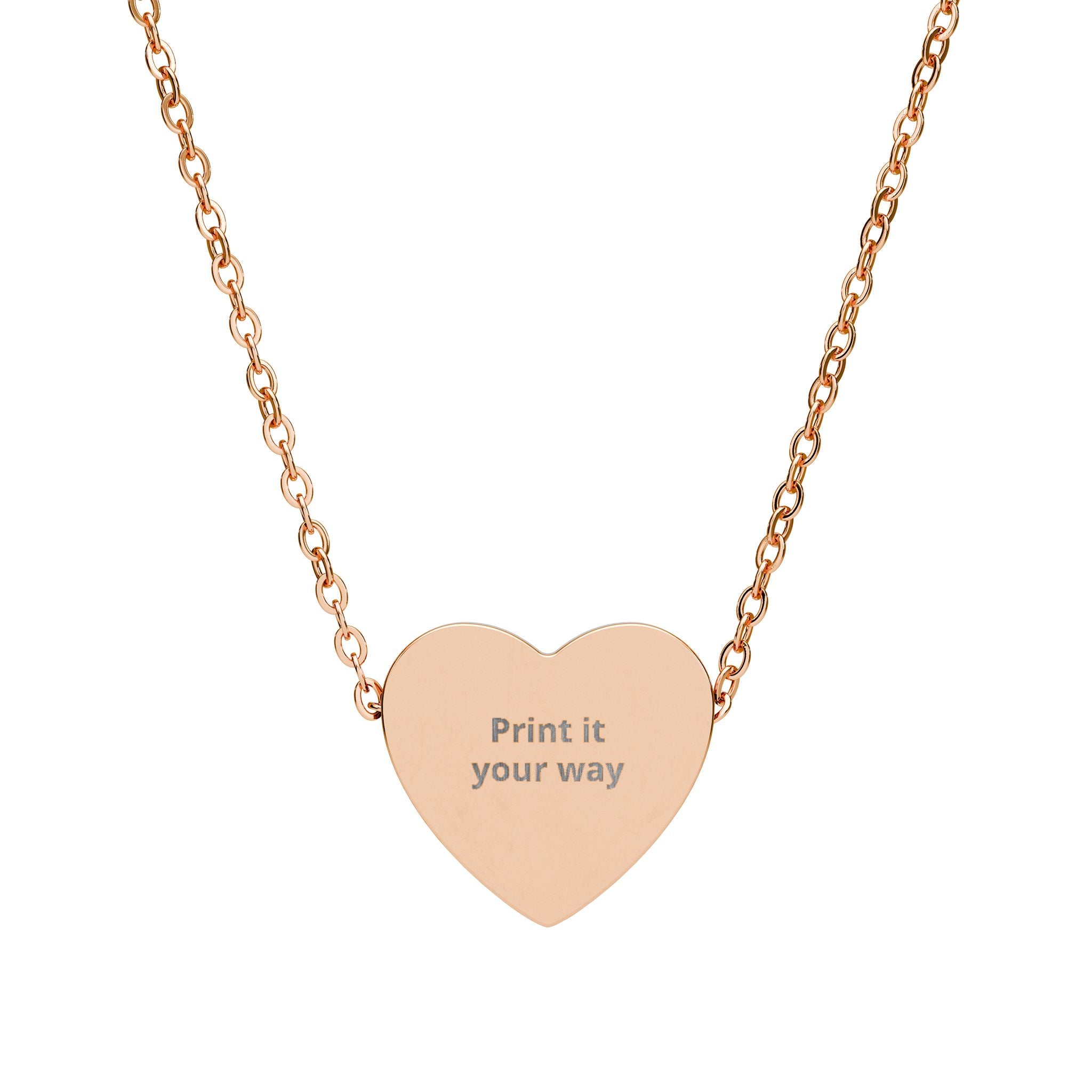 Engraved Heart Necklace – Personalized Pendant