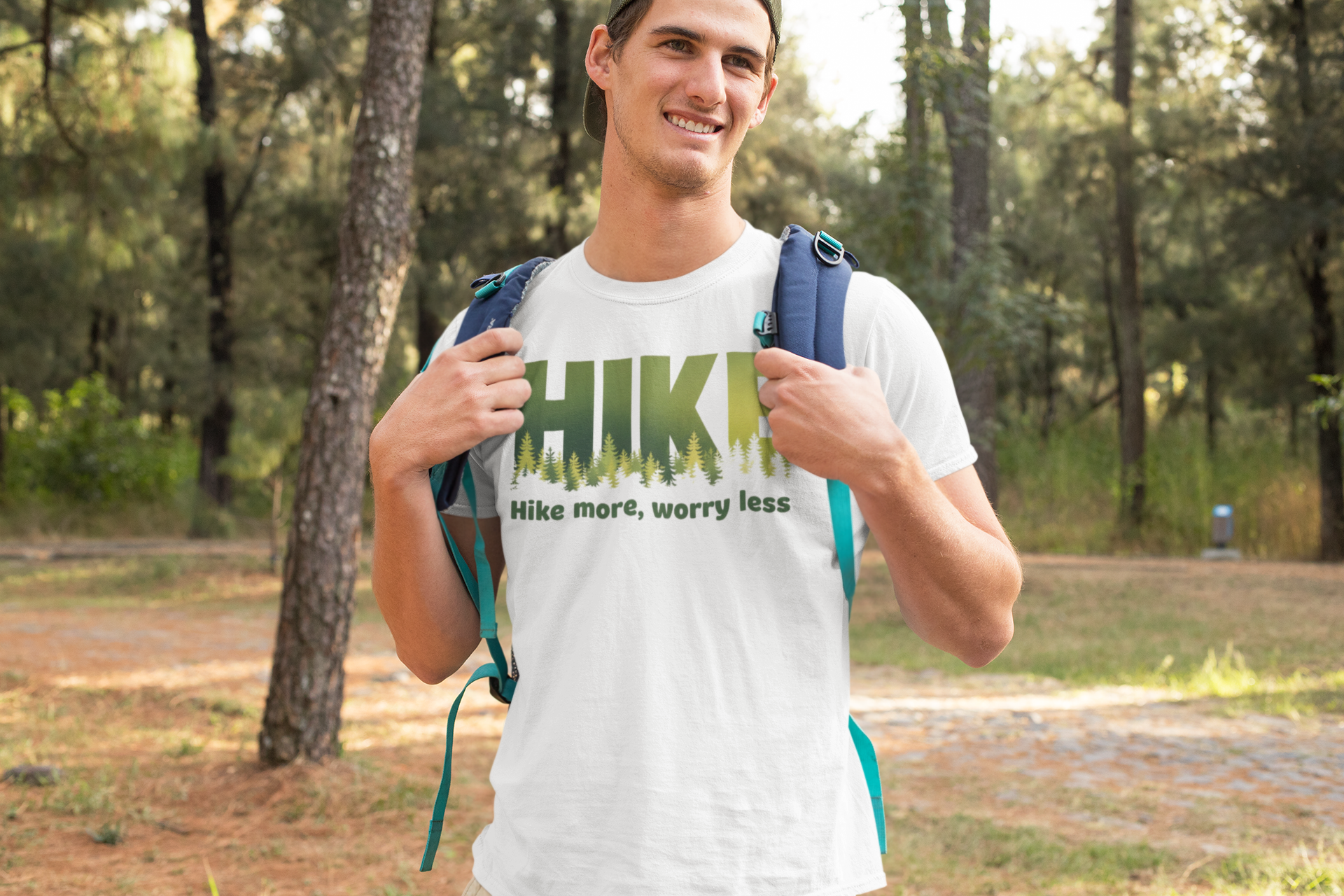 Hike More Worry Less Moisture-Wicking Tee