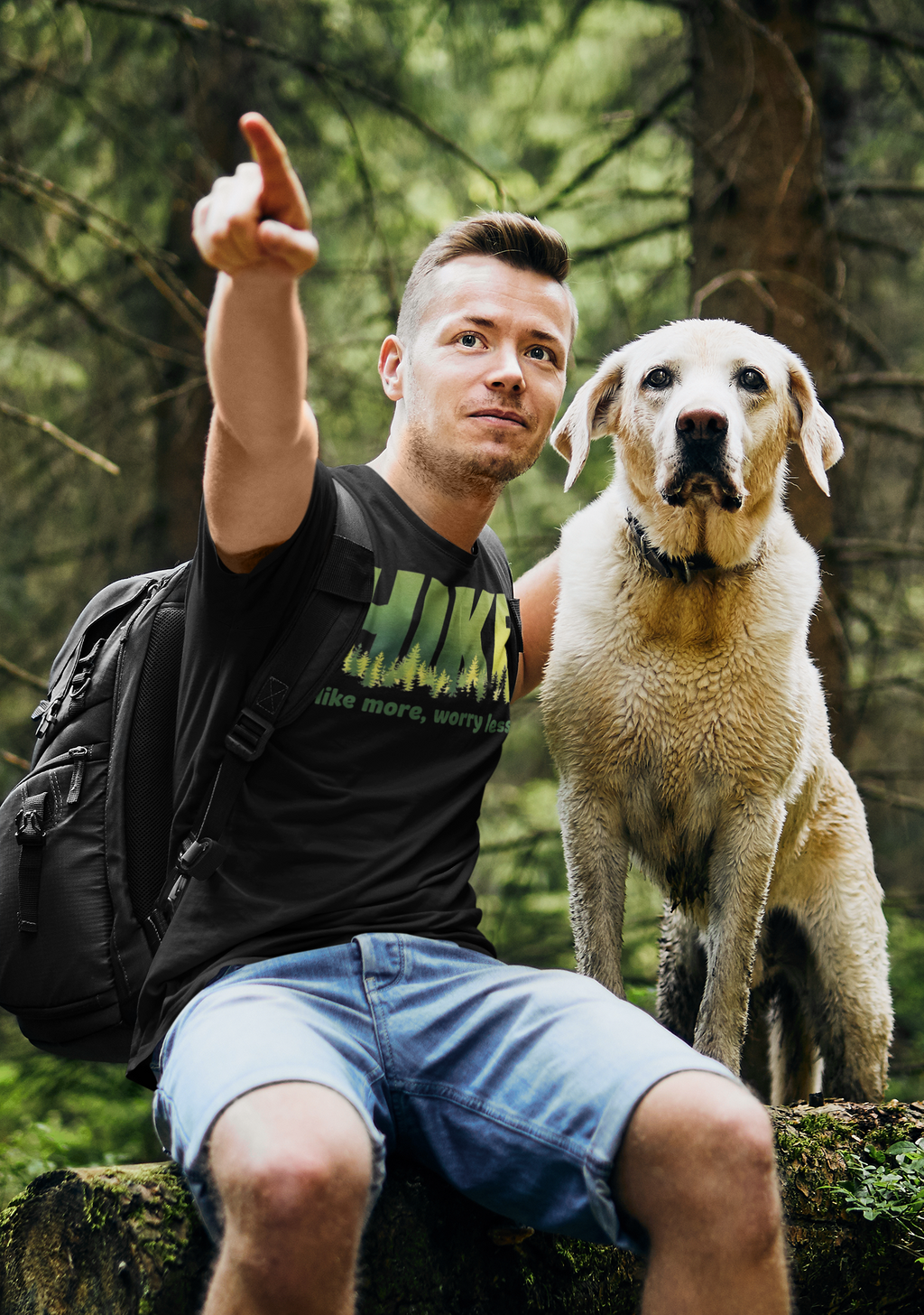 Hike More Worry Less Moisture-Wicking Tee