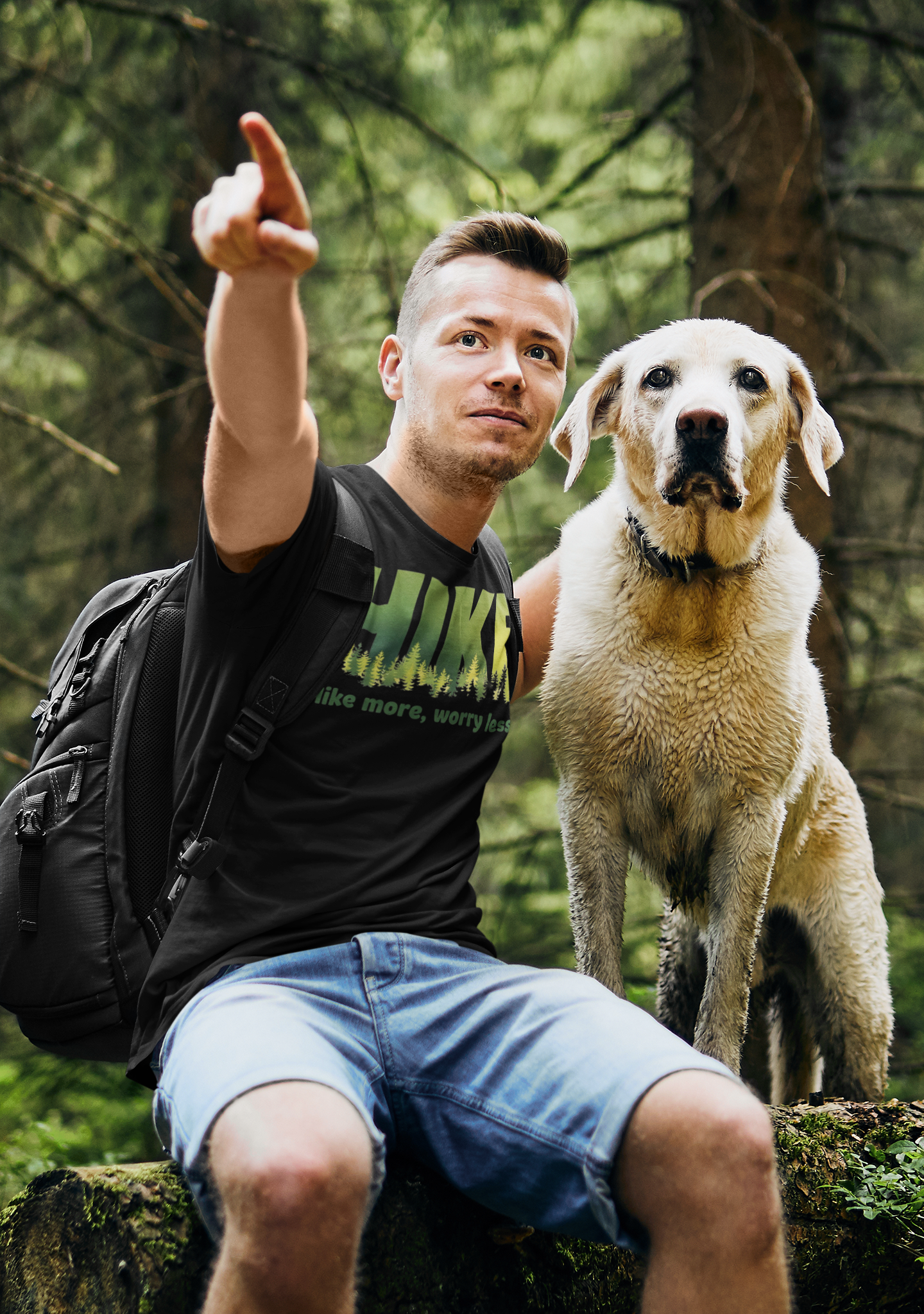 Hike More Worry Less Moisture-Wicking Tee