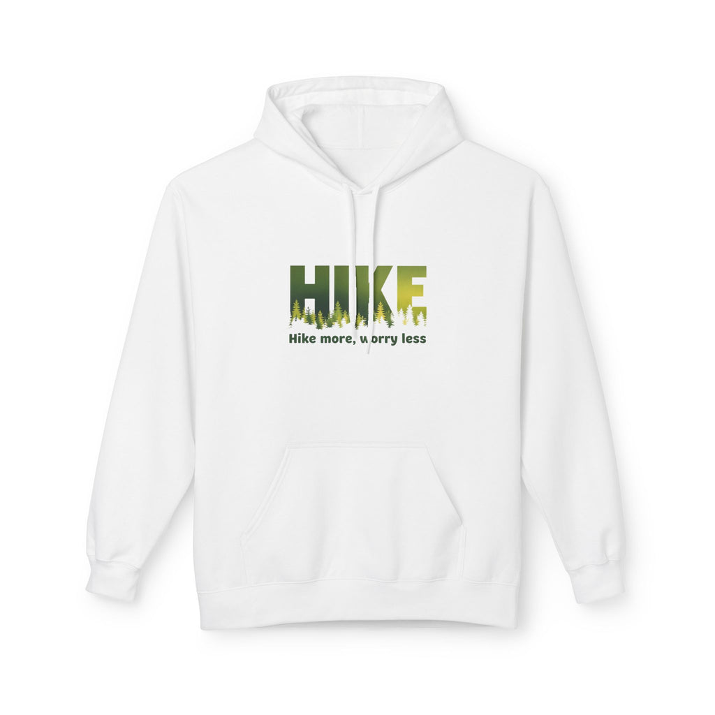 Hoodie — "HIKE: Hike More, Worry Less" Outdoor Graphic Pullover