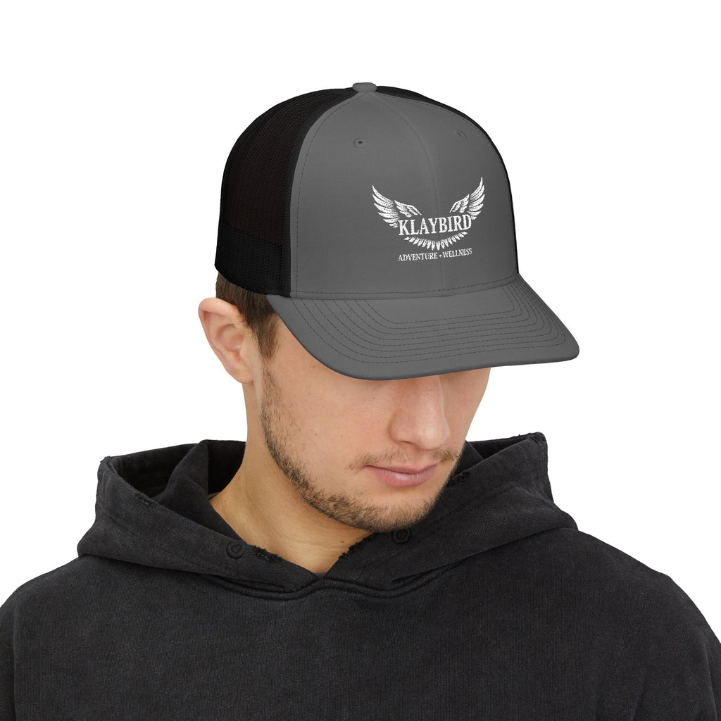 Snapback Trucker Cap, Embroidered Hat, Outdoor Gear, Stylish Cap for Men & Women, Great for Summer Adventures.