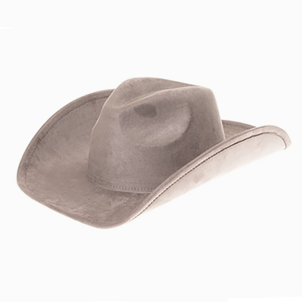 Vegan Suede Classic Cowboy Hat - Adjustable & Durable