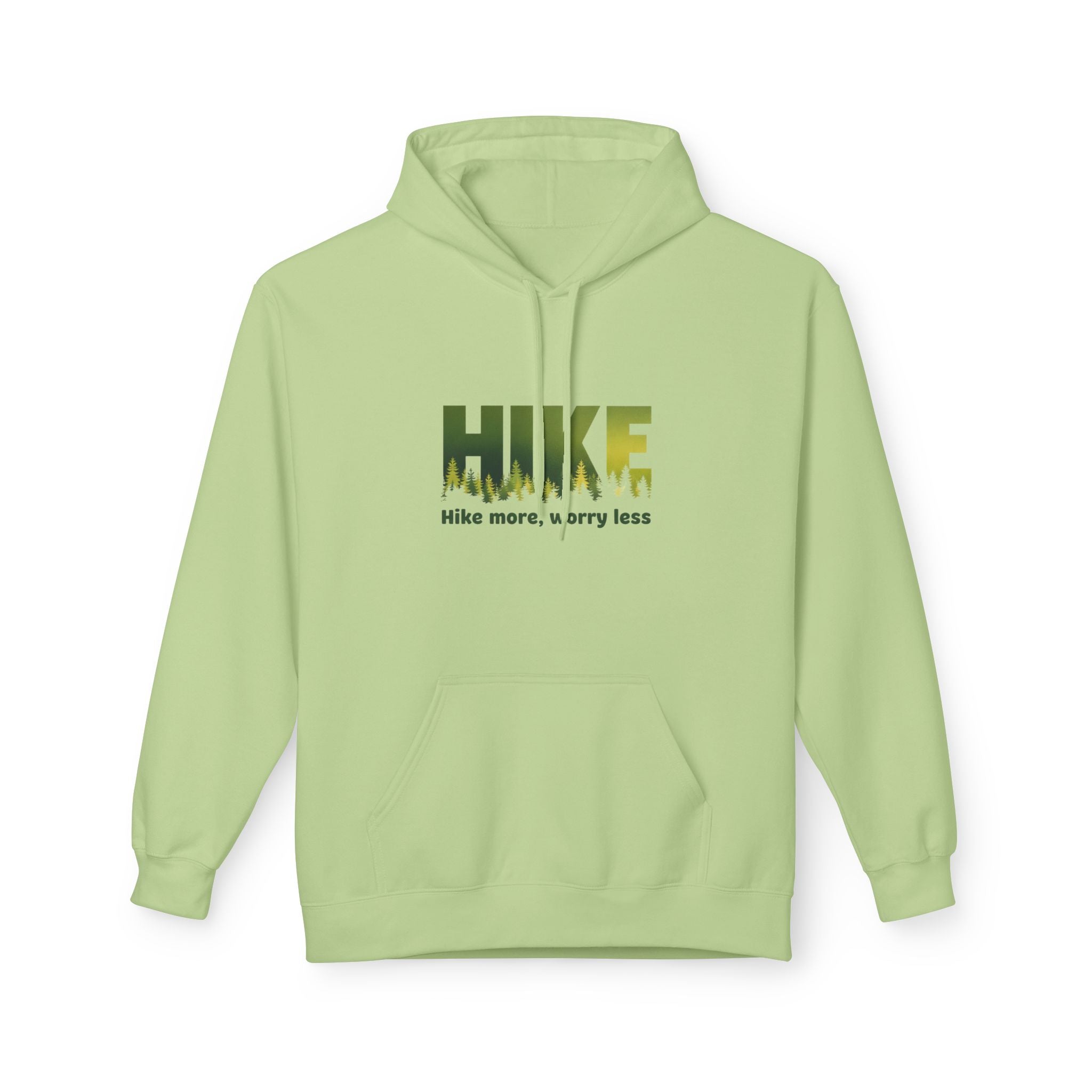 Hoodie — "HIKE: Hike More, Worry Less" Outdoor Graphic Pullover