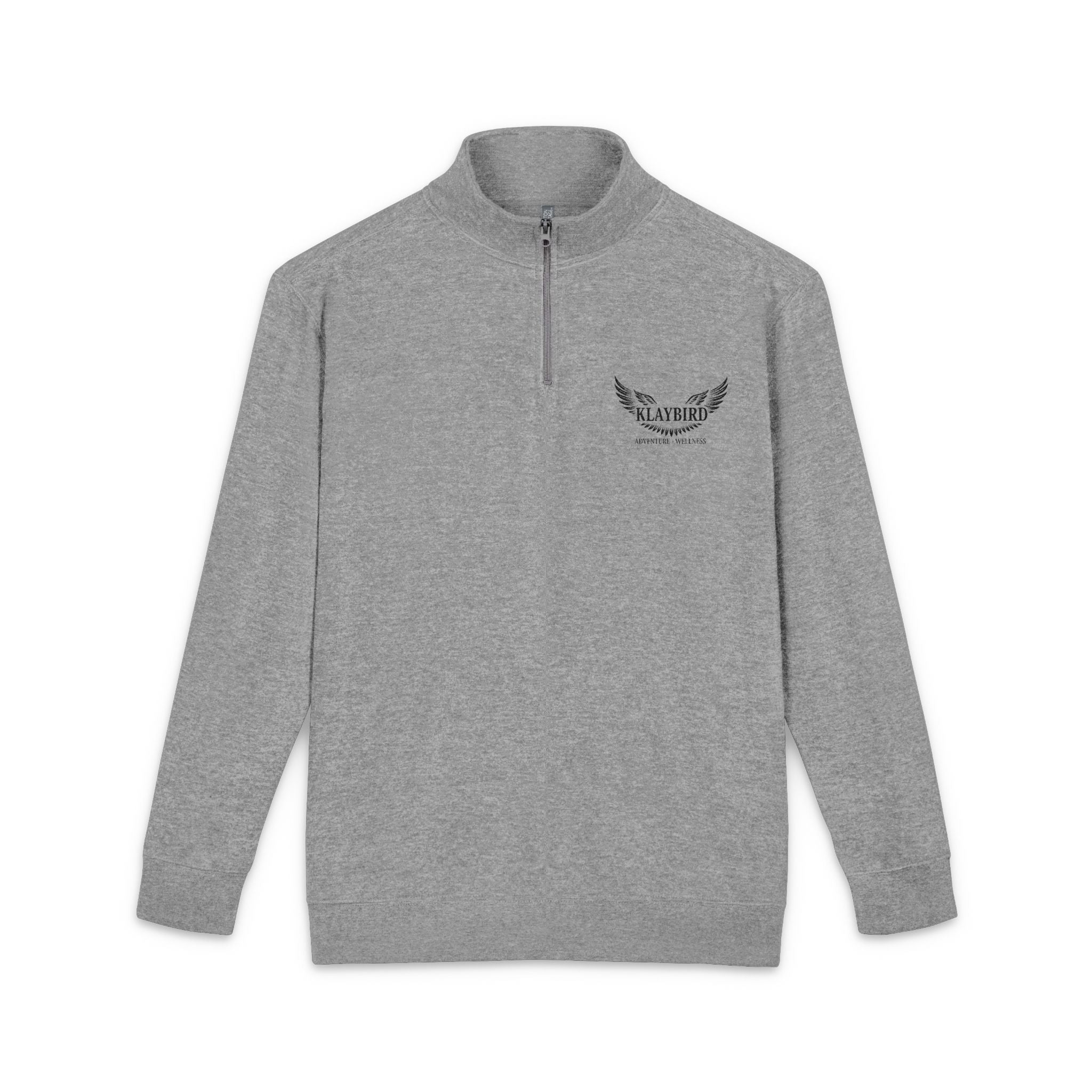 Laurel Wreath Crest Embroidered Pullover | Quarter Zip Fleece