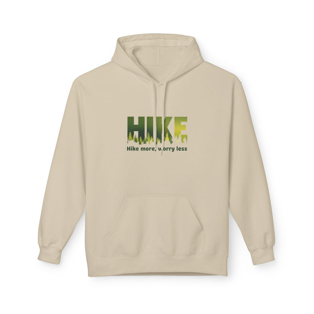 Hoodie — "HIKE: Hike More, Worry Less" Outdoor Graphic Pullover