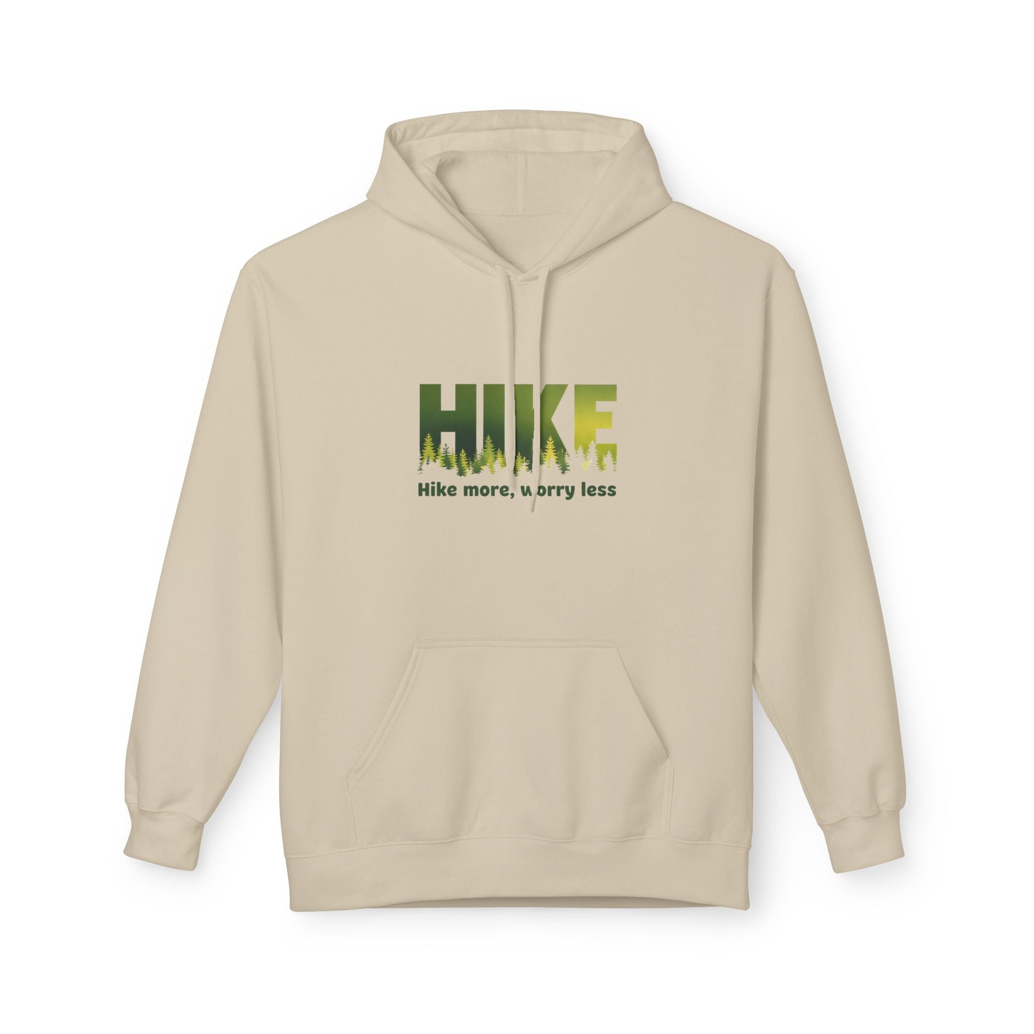 Hoodie — "HIKE: Hike More, Worry Less" Outdoor Graphic Pullover