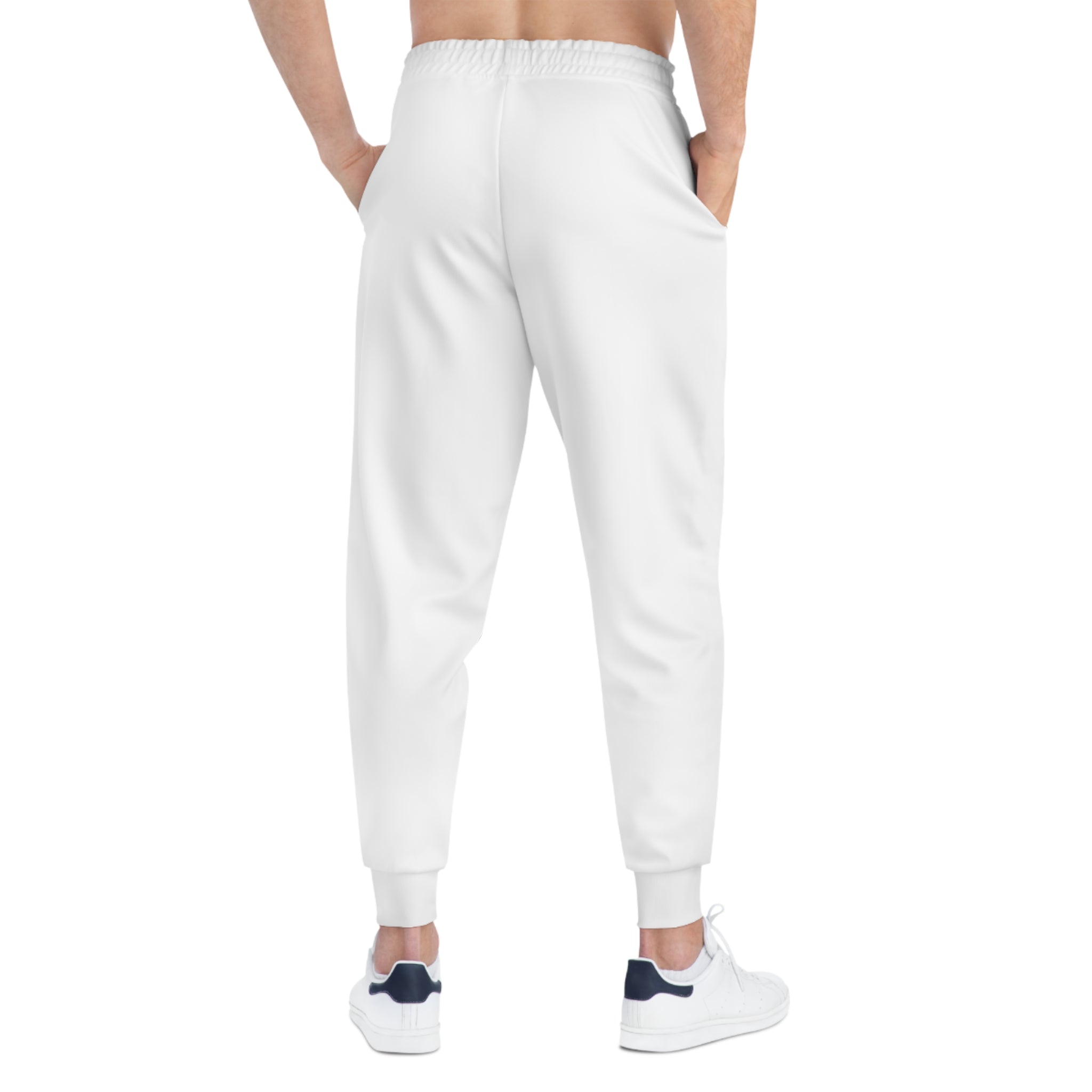 Minimal Black Patch Athletic Joggers — Comfortable Everyday Workout Sweatpants